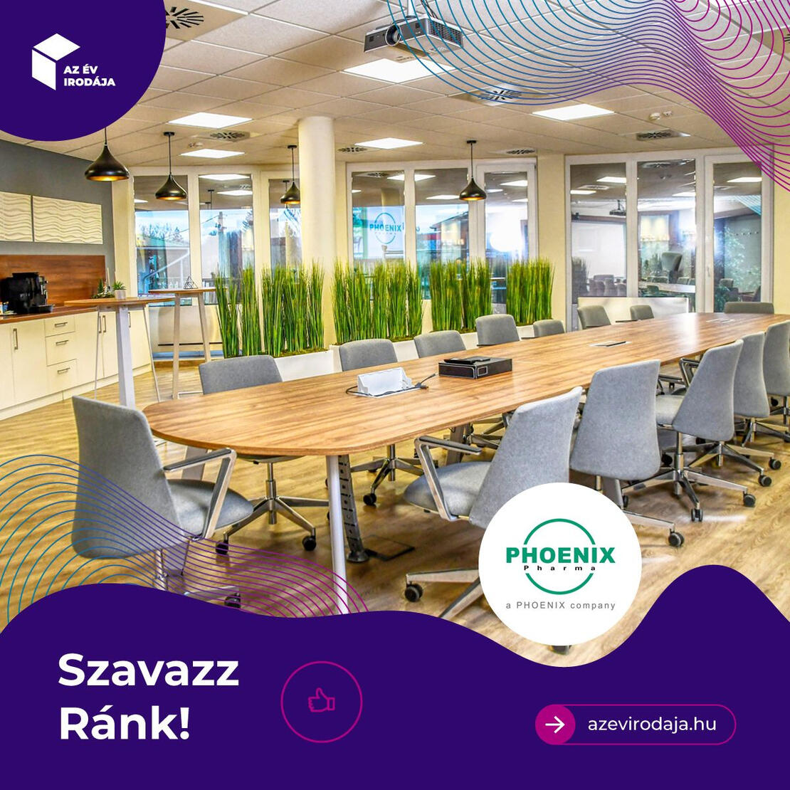PHOENIX Pharma Zrt. Év Irodája 2021 Nevezés- Közösségi Terek